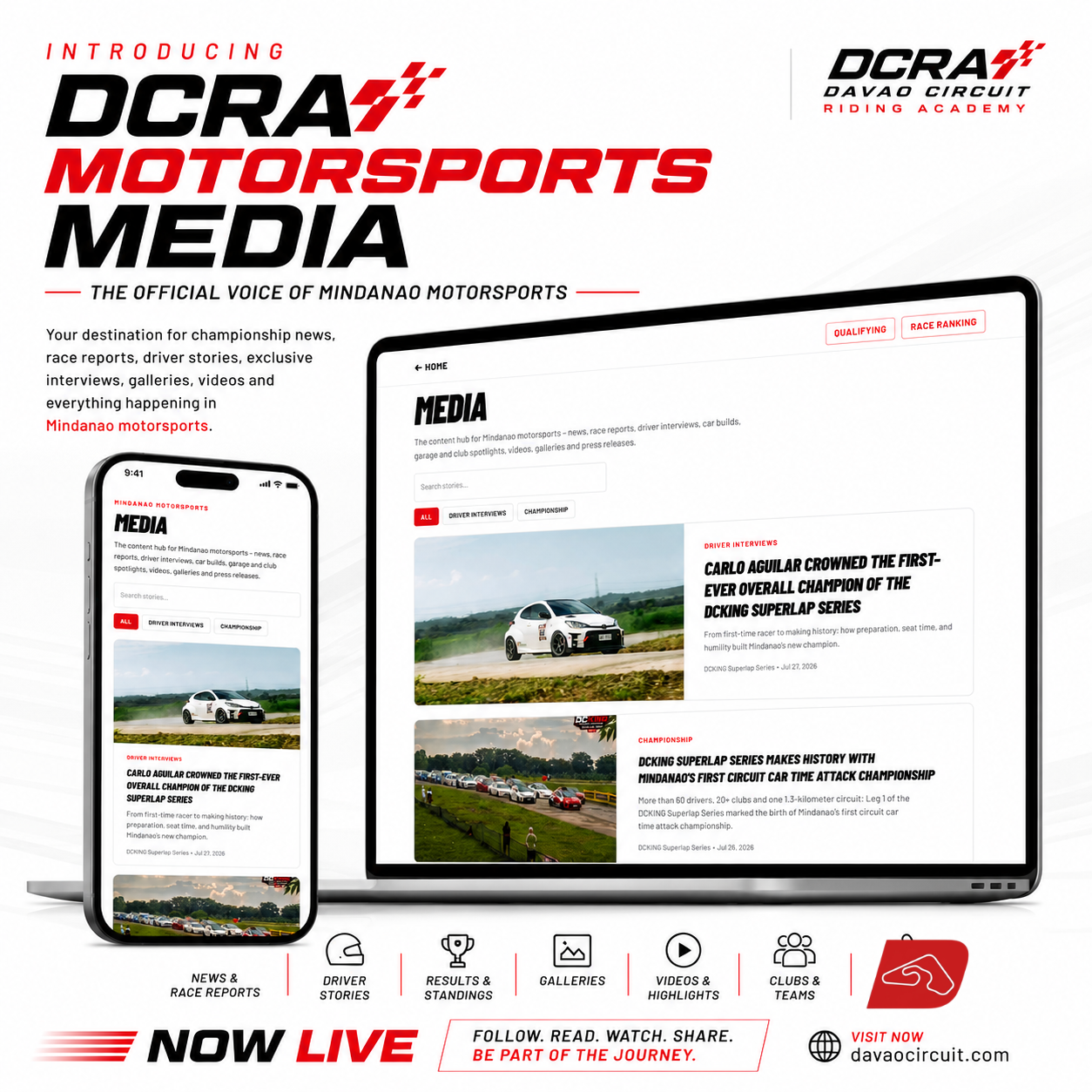 🏁 Introducing DCRA Motorsports Media — The Voice of Mindanao Motorsports